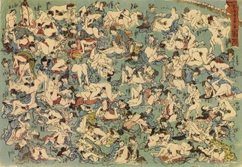 48の性交体位が描かれた春画