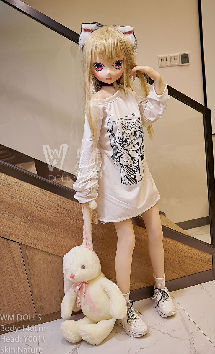 WMDOLL #Y001 はな 146cm 可愛い ビニール製ヘッド+TPE製ボディ ラブドール良乳