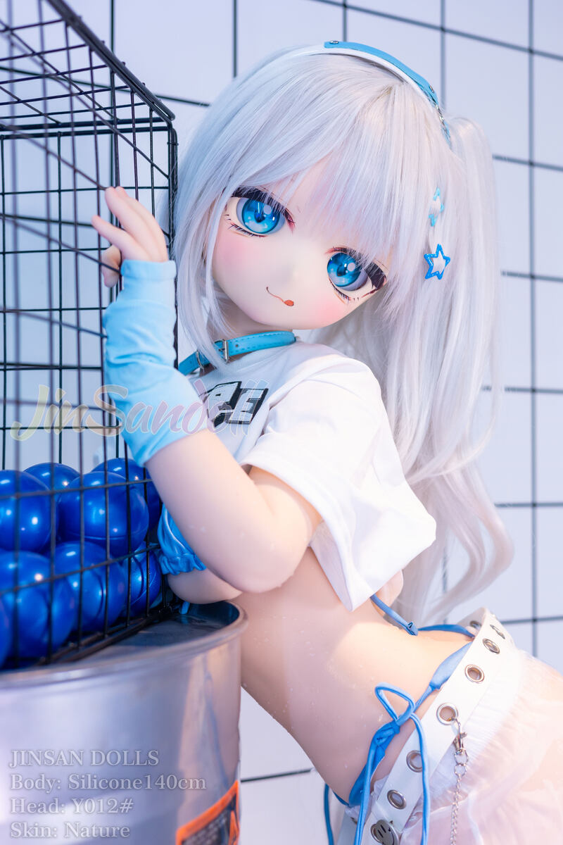 WMDOLL #Y012 小蓝 140cm 可愛い ビニールヘッド＋シリコンボディ ラブドール貧乳