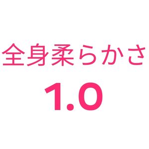 全身柔らかさ1.0（やや硬め）