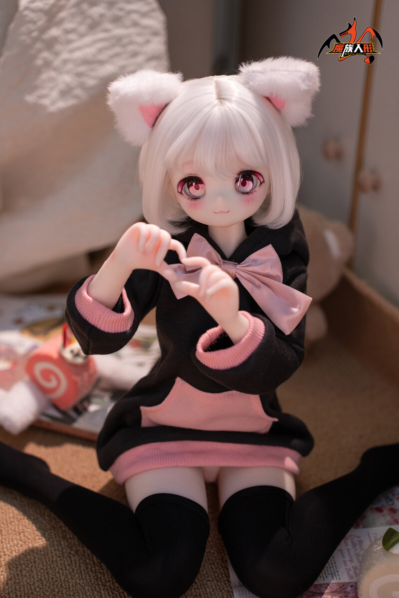 MOZUDoll 三分-小喵 可愛い ビニールヘッド＋TPEボディ ラブドール貧乳