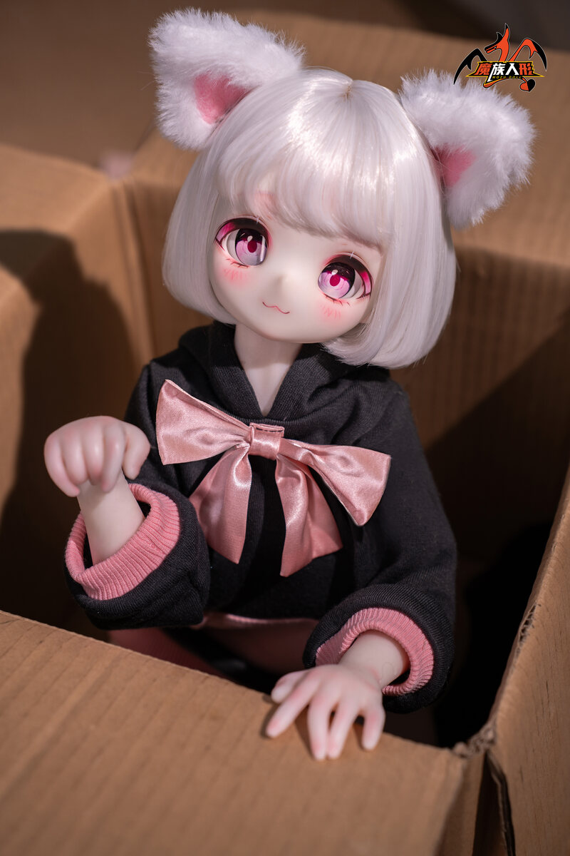 MOZUDoll 三分-小喵 可愛い ビニールヘッド＋TPEボディ ラブドール貧乳4